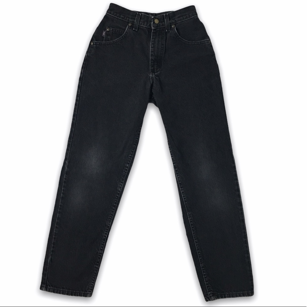 SOLD! Vintage Riders High Rise Jeans Black 22” Waist - Picture 5 of 16
